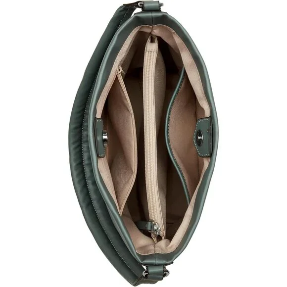 Eris Womens Spruce Cotton Blend Lined Magnetic Closure Bucket Bag
